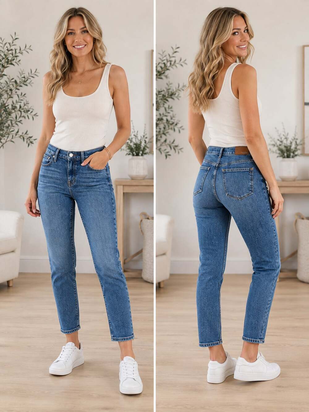 Madewell High-Rise Skinny Jeans in Medium Blue Wash